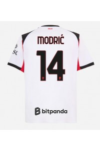 AC Milan Luka Modric #14 Jalkapallovaatteet Vieraspaita 2025-26 Lyhythihainen